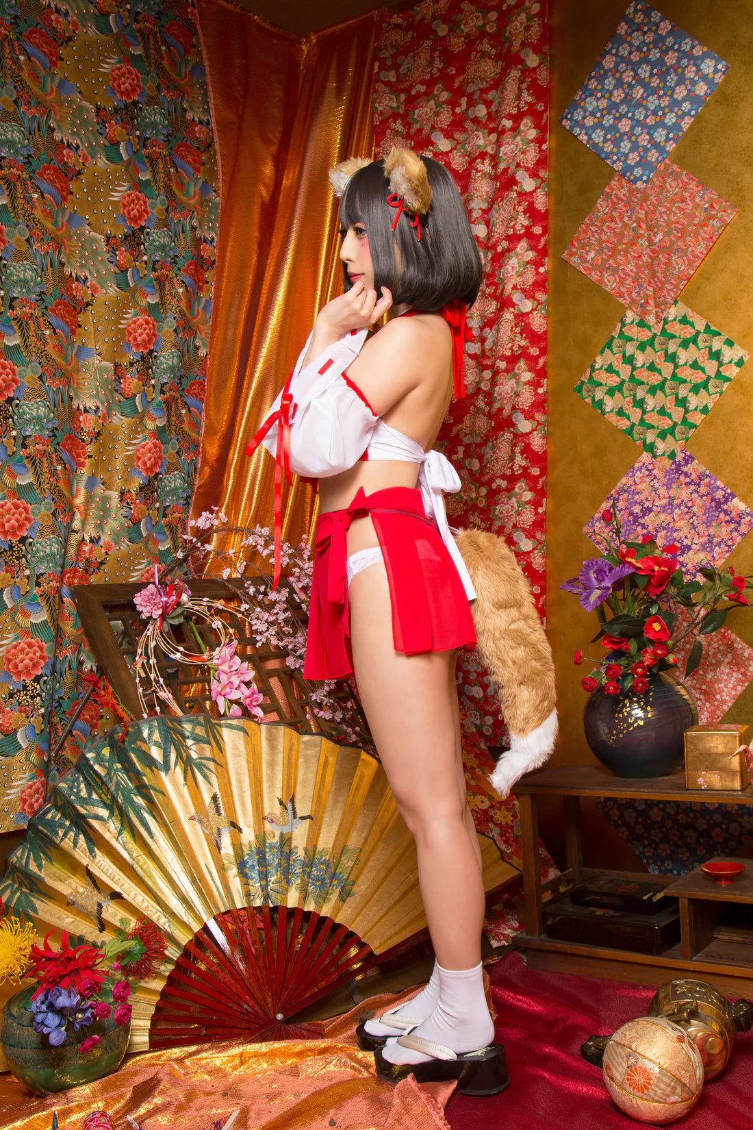 SUGAR WHIP Fox Shrine Maiden Outfit Set Japan Version