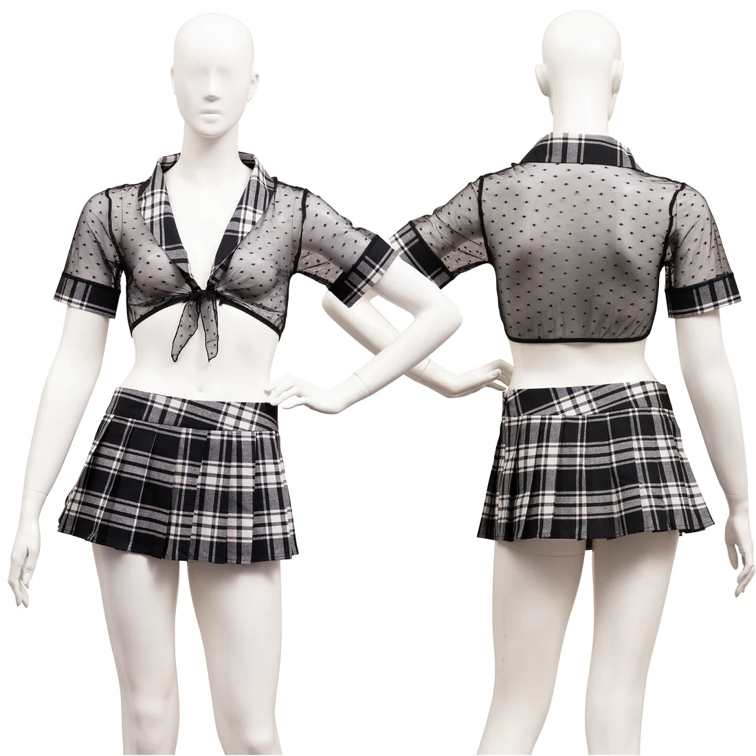 SECRET ROSE Sheer School Uniform Outfit Set Japan Version