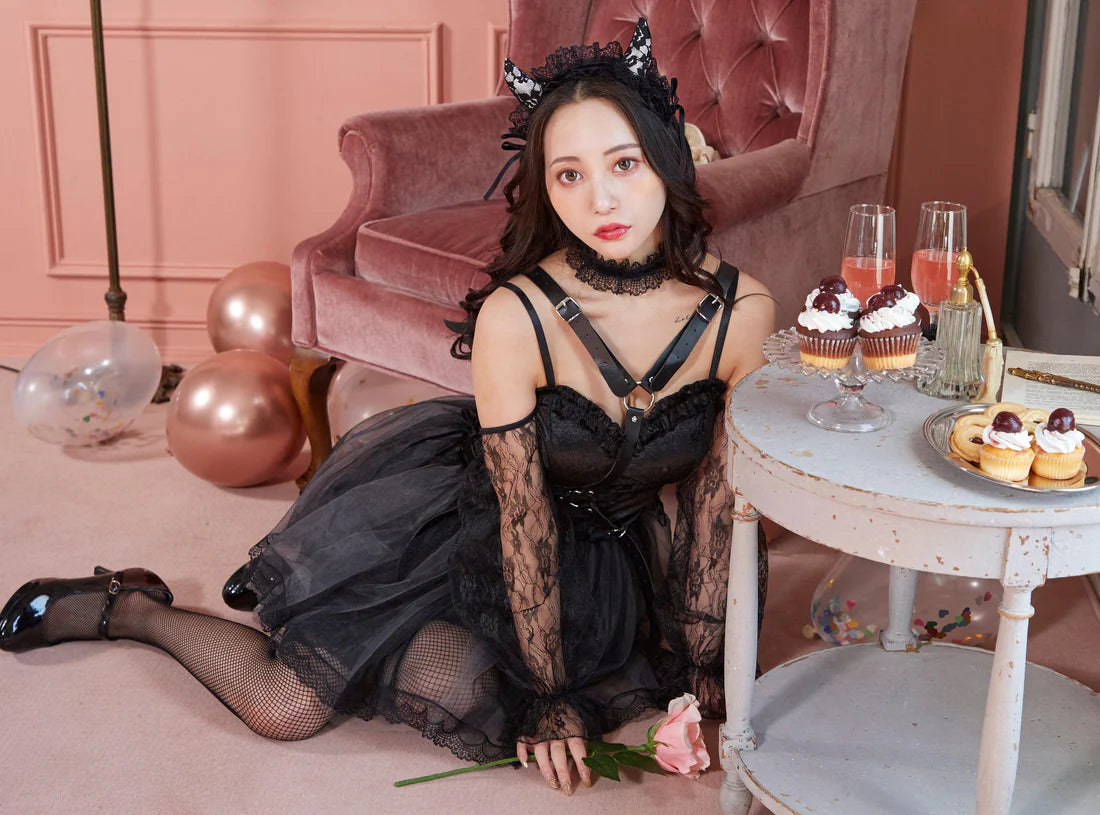 RUBAN MIGNON Gothic Devil Doll Outfit Set Japan Version