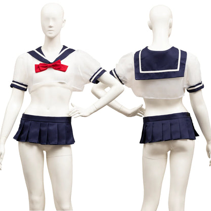 SECRET ROSE Sheer Sailor Uniform Outfit Set Japan Version