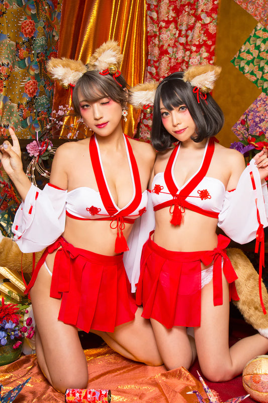 SUGAR WHIP Fox Shrine Maiden Outfit Set Japan Version