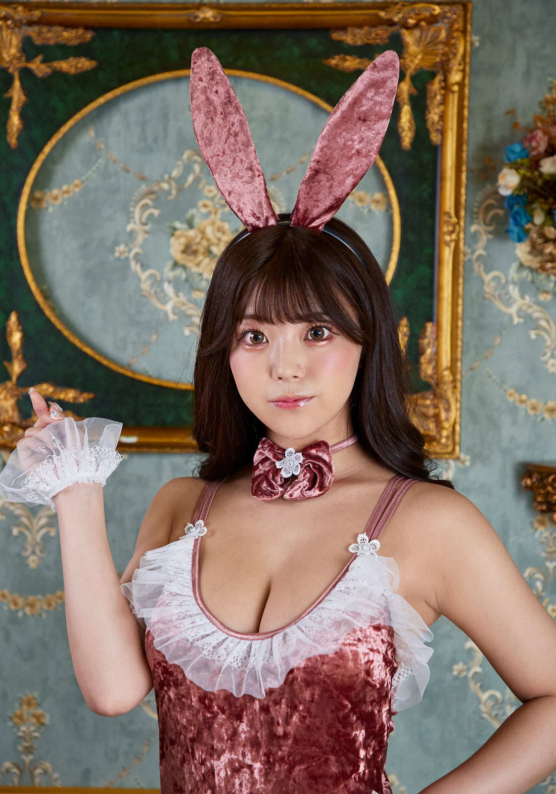 SECRET ROSE Velour Bunny Girl Outfit Set Japan Version