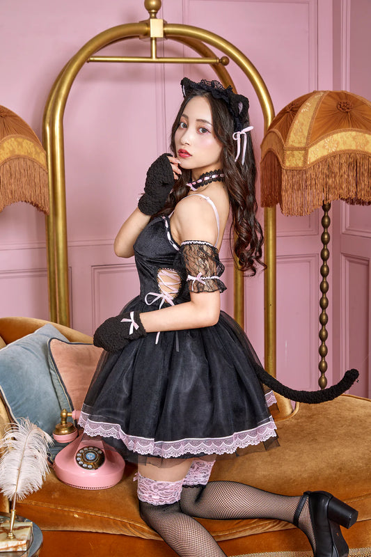 RUBAN MIGNON Black Cat Doll Outfit Set Japan Version